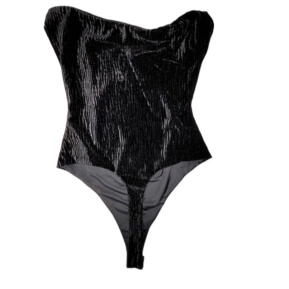 Naked Wardrobe Snatched Black Bodysuit Womens‎ Size XS Black Sleeveless Bodysuit - Picture 6 of 12